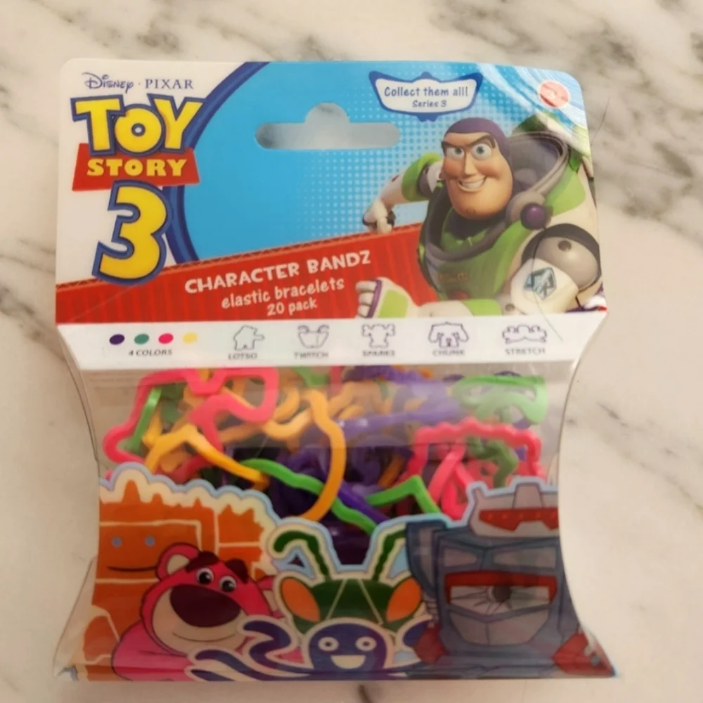 Disney Toy Story 3 Character Bandz Elastic Bracelets - 20 Pack